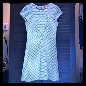 textured cotton mini dress